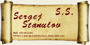 Sergej Stanulov vizit kartica